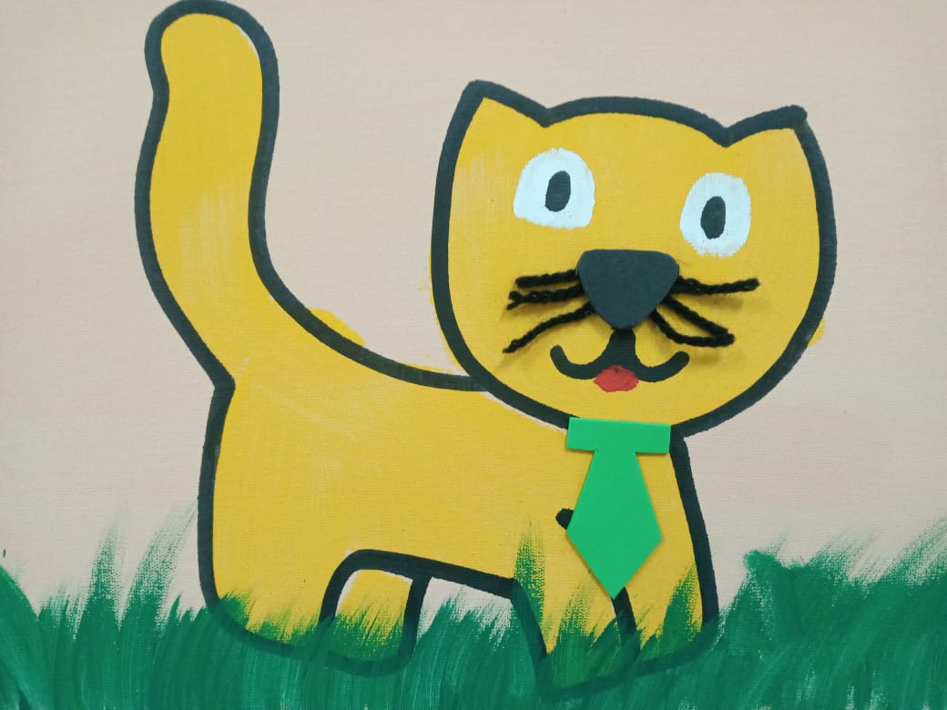 Pedro Batista Miguins Melo - Era uma vez um gato amarelo. Esqueceu de comer e ficou meio magrelo. 